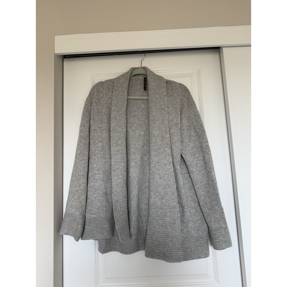 manila grace cardigan Gray‎ Open Size 2 XS Lana Wool